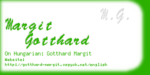 margit gotthard business card